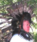 "Dr. Henri Montandon in Native American Headress"
